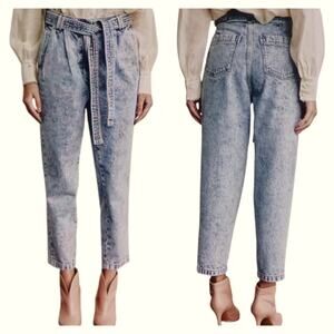 Sessun Battersea 0 Belted Jeans EUC $235 Size 38 EU US 6 Waist 30     J1519